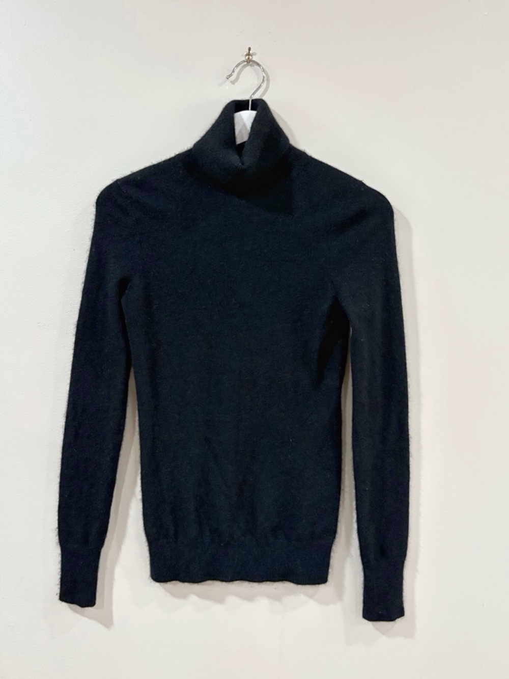 Christopher Fischer Sweater Women XS Black Cashmere Turtleneck Minimalist